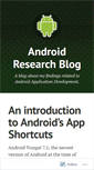 Mobile Screenshot of androidresearch.wordpress.com