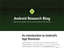 Tablet Screenshot of androidresearch.wordpress.com