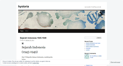 Desktop Screenshot of hystoria.wordpress.com