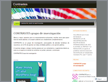 Tablet Screenshot of contrastesinvestigacion.wordpress.com