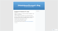 Desktop Screenshot of d4kebidananfkunpad.wordpress.com