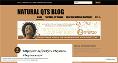 Desktop Screenshot of naturalqts.wordpress.com