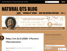 Tablet Screenshot of naturalqts.wordpress.com