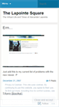 Mobile Screenshot of lapointe.wordpress.com
