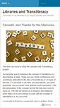 Mobile Screenshot of librariesandtransliteracy.wordpress.com