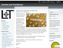 Tablet Screenshot of librariesandtransliteracy.wordpress.com