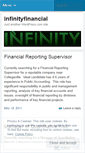 Mobile Screenshot of infinityfinancial.wordpress.com