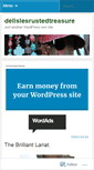 Mobile Screenshot of delislesrustedtreasure.wordpress.com