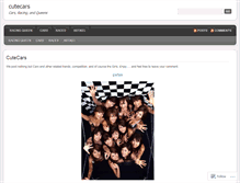 Tablet Screenshot of cutecars.wordpress.com