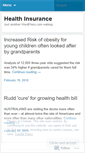 Mobile Screenshot of healthinsurance101.wordpress.com