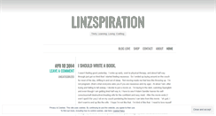 Desktop Screenshot of linzspiration.wordpress.com