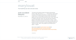 Desktop Screenshot of marylouat.wordpress.com