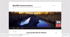 Desktop Screenshot of mudmile.wordpress.com