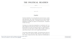 Desktop Screenshot of politicalheathen.wordpress.com