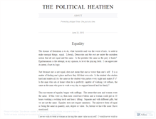 Tablet Screenshot of politicalheathen.wordpress.com