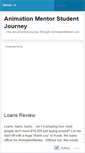 Mobile Screenshot of animationmentorstudent.wordpress.com