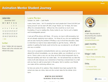 Tablet Screenshot of animationmentorstudent.wordpress.com