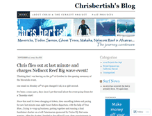 Tablet Screenshot of chrisbertish.wordpress.com