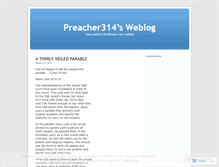 Tablet Screenshot of preacher314.wordpress.com