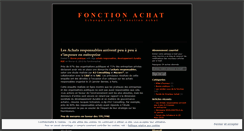 Desktop Screenshot of fonctionachat.wordpress.com