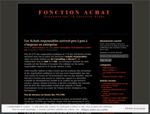 Tablet Screenshot of fonctionachat.wordpress.com