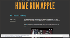 Desktop Screenshot of homerunapple.wordpress.com