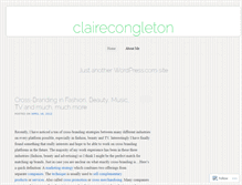 Tablet Screenshot of clairecongleton.wordpress.com