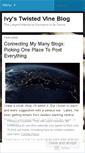 Mobile Screenshot of ivystwistedvine.wordpress.com