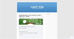 Desktop Screenshot of ccgolf.wordpress.com