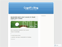 Tablet Screenshot of ccgolf.wordpress.com