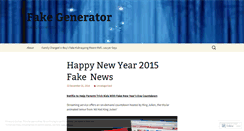 Desktop Screenshot of fakegenerator.wordpress.com