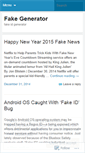 Mobile Screenshot of fakegenerator.wordpress.com