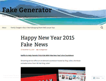 Tablet Screenshot of fakegenerator.wordpress.com