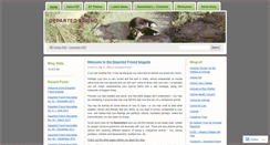 Desktop Screenshot of departedfriend.wordpress.com