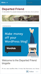 Mobile Screenshot of departedfriend.wordpress.com