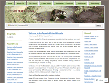 Tablet Screenshot of departedfriend.wordpress.com