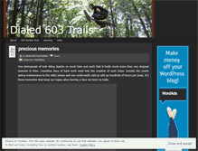 Tablet Screenshot of dialed603trails.wordpress.com