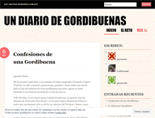 Tablet Screenshot of diariodegordibuenas.wordpress.com