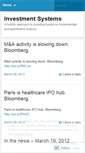Mobile Screenshot of investmentsystems.wordpress.com
