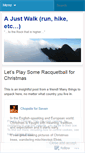 Mobile Screenshot of justawalk.wordpress.com