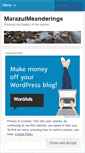 Mobile Screenshot of marazulmeanderings.wordpress.com