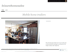 Tablet Screenshot of leisurehomesales.wordpress.com