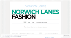 Desktop Screenshot of norwichlanesfashion.wordpress.com