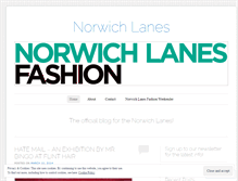 Tablet Screenshot of norwichlanesfashion.wordpress.com