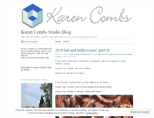 Tablet Screenshot of karencombs.wordpress.com