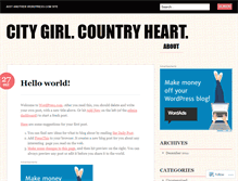 Tablet Screenshot of citygirlcountryheart.wordpress.com