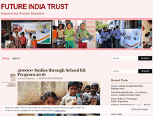 Tablet Screenshot of futureindiatrust.wordpress.com