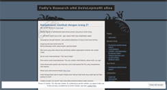 Desktop Screenshot of fadly.wordpress.com