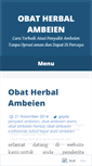 Mobile Screenshot of obatherbalpenyakitambeientradisional.wordpress.com
