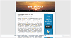 Desktop Screenshot of ericschumann.wordpress.com